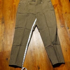 Rafaella diamond pattern slim ankle comfort pants